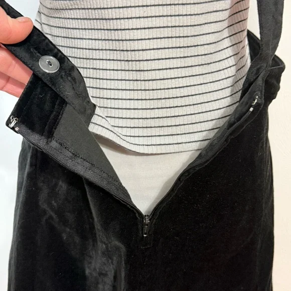 ModCloth velvet pinafore dress jumper Cupcake consultant size Large NWT - Picture 9 of 17